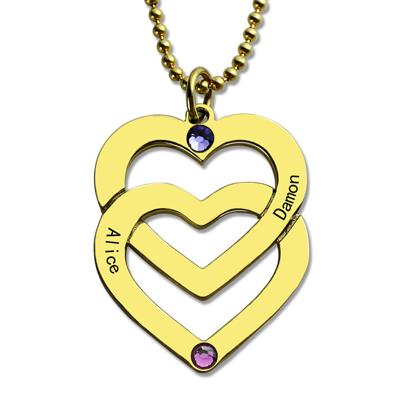 Double-love necklace