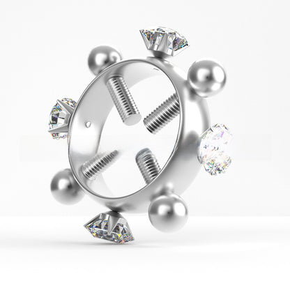 Non-piercing nipple ring