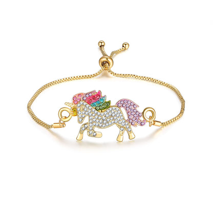 Colorful unicorn necklace